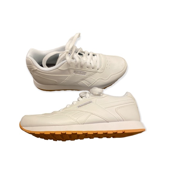 NBW WHITE REEBOK HARMON RUN SNEAKERS WOMENS SIZE 8.5 - Picture 2 of 2